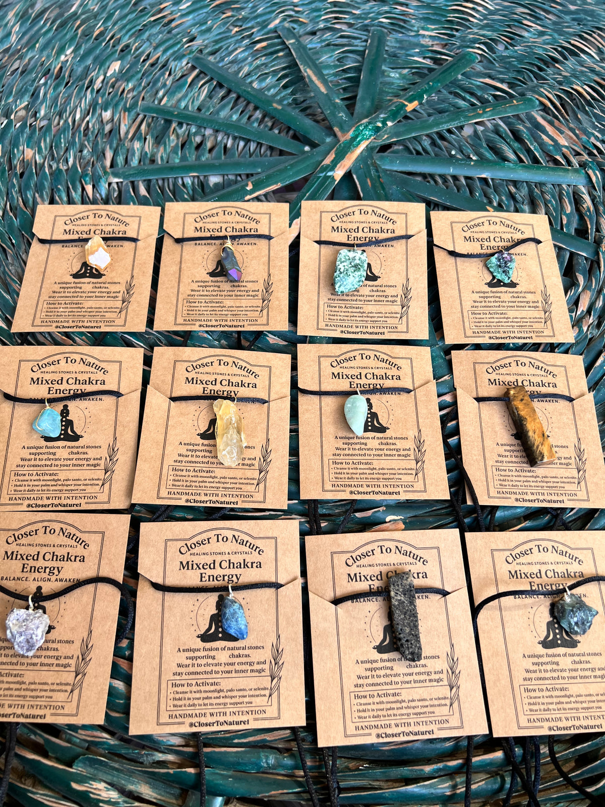 Natural Raw Crystal Necklace Collection – Adjustable Cord