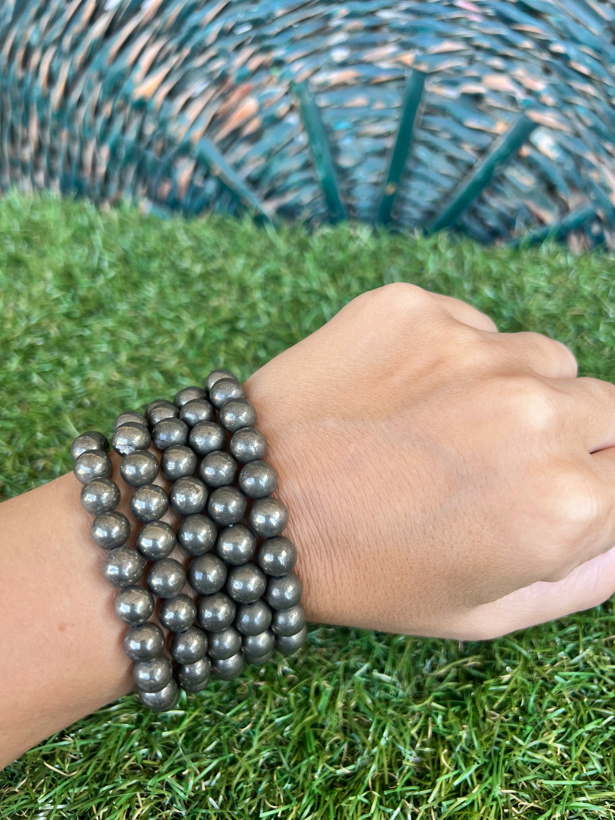 Natural Pyrite Bracelet – Wealth, Abundance & Success | 8 mm