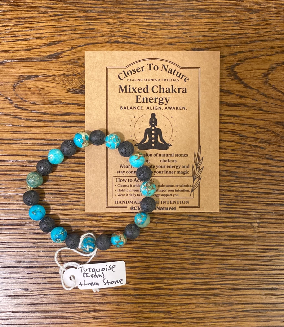 Natural Neyshabur Turquoise & Lava Stone Bracelet – Protection, Strength & Grounding - 8 mm