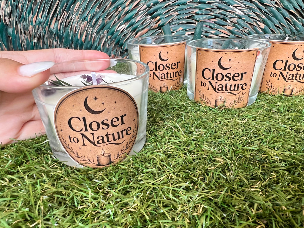 Handmade Natural Soy Crystal Candle | Genuine Crystal Scented Candle