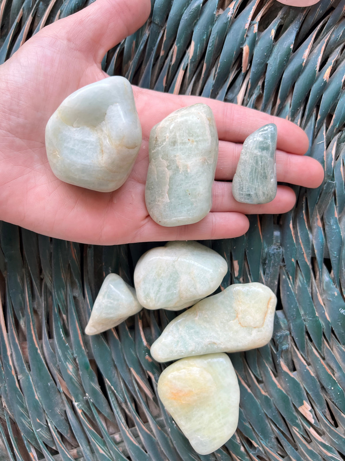 Natural Polished Aquamarine Large Tumble