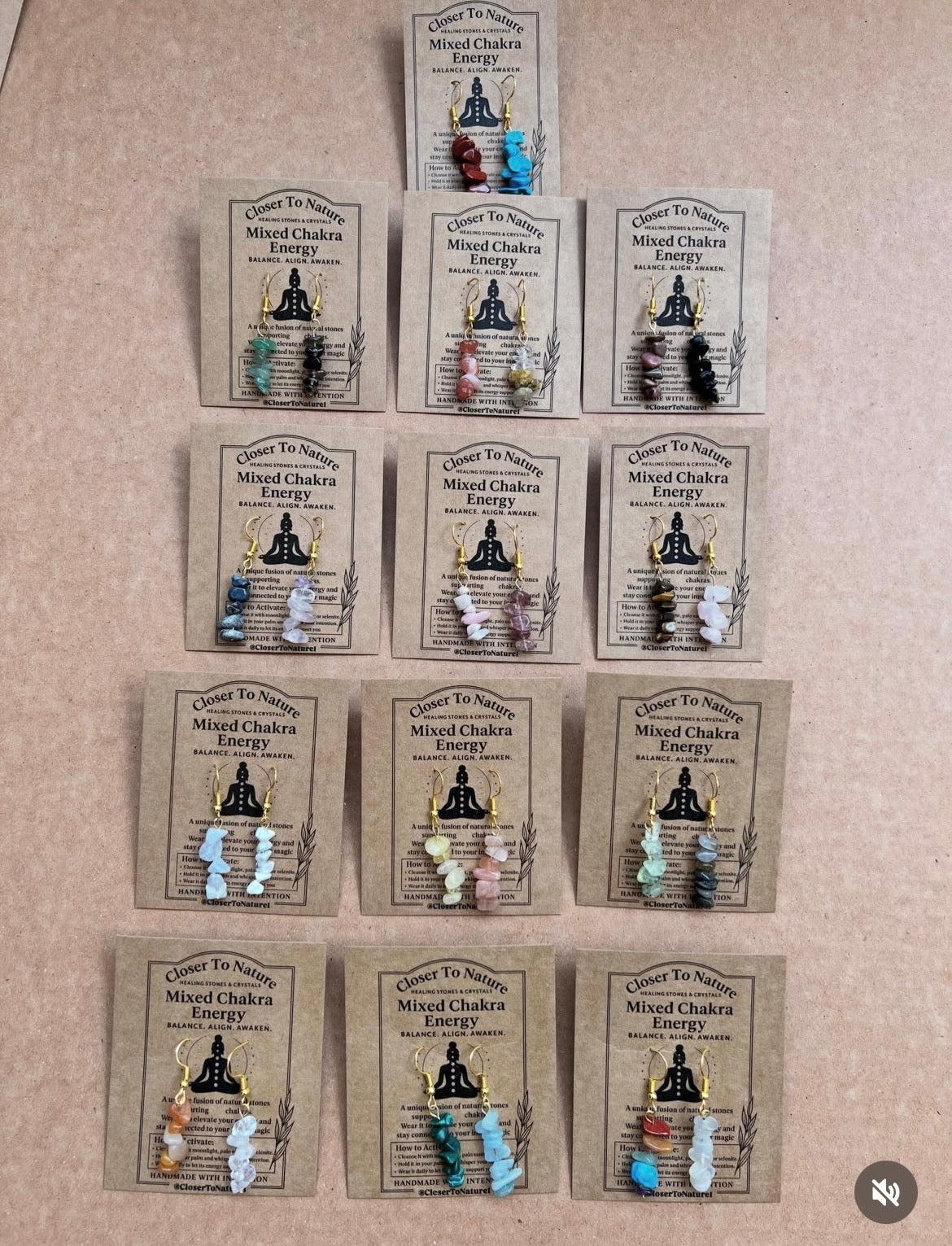 Natural Crystal Chip Earrings Collection
