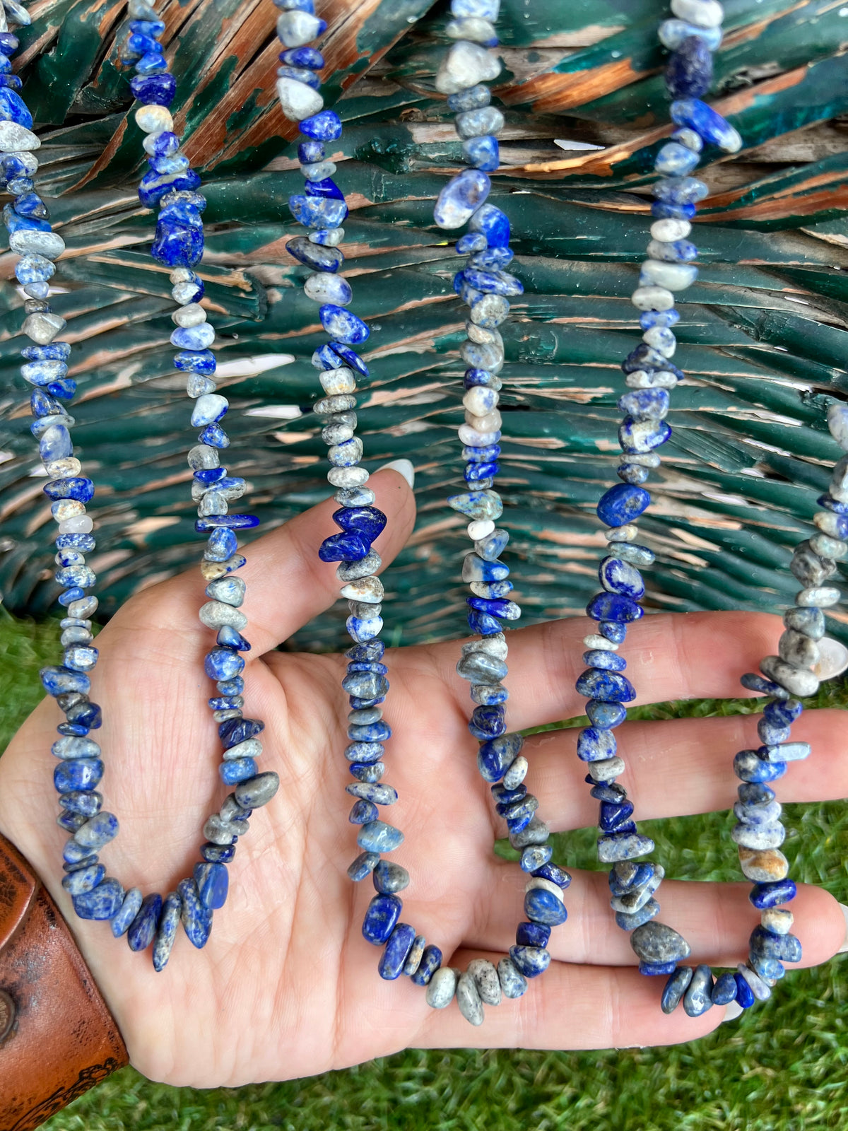 Natural Lapis Lazuli Chip Necklace | Genuine Irregular Gemstone Chips | Wisdom, Truth & Inner Power