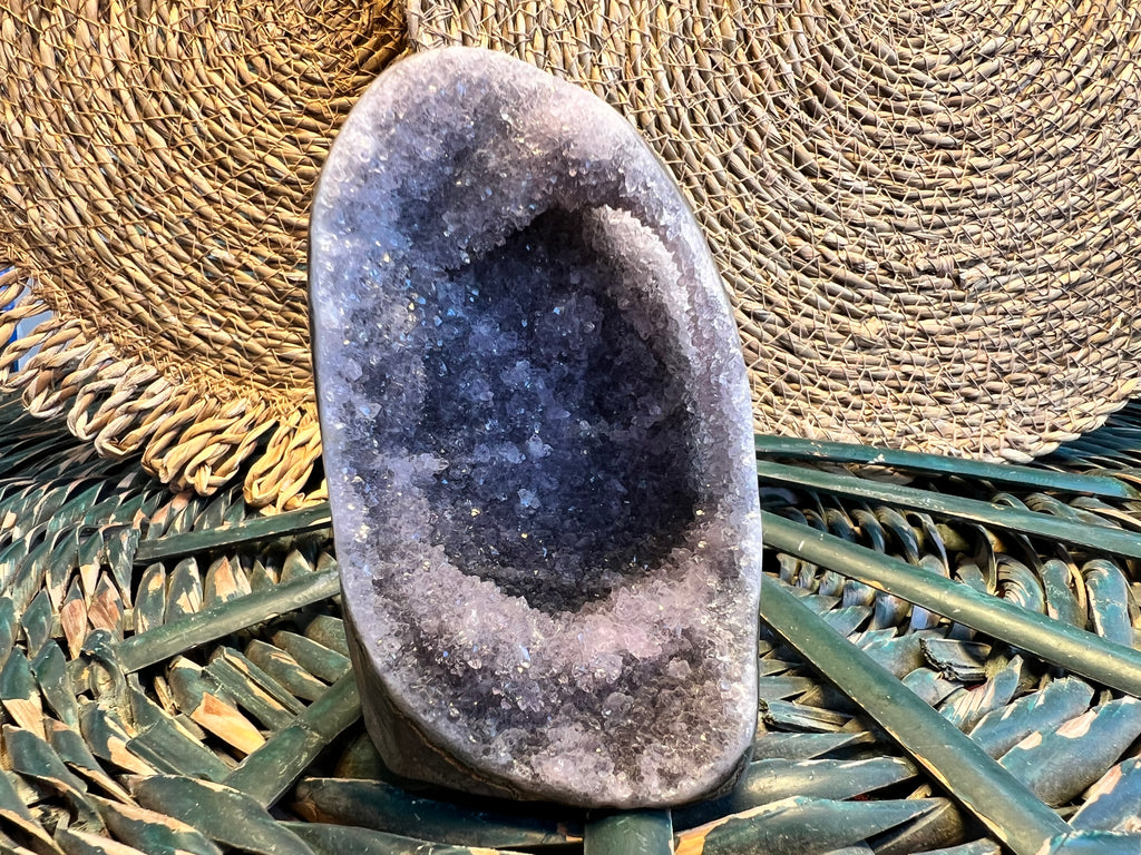 Natural Amethyst Druzy Freeform – Polished Standing Crystal | 554 g