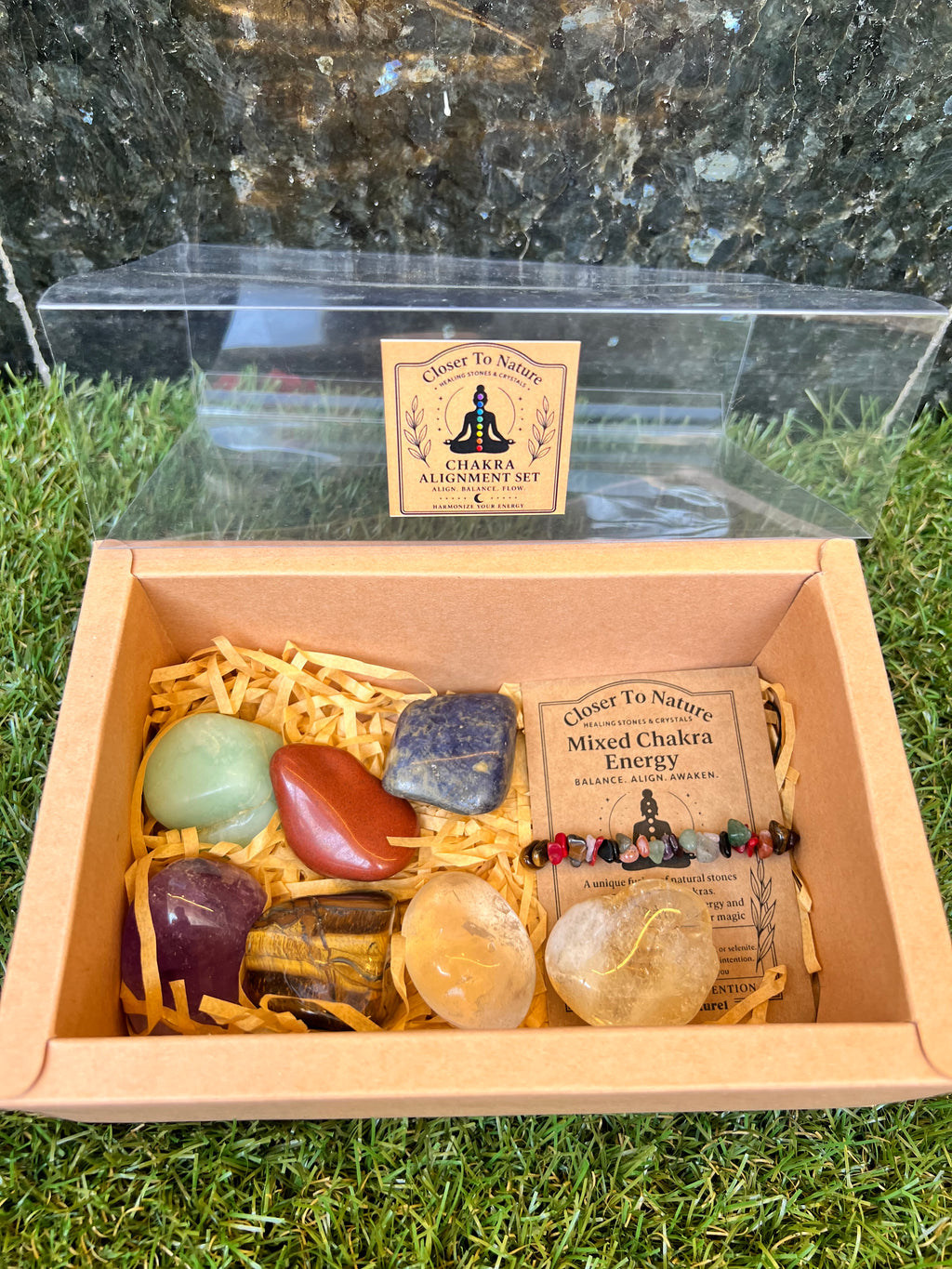 Seven Chakra Alignment Intention Crystal Gift Set
