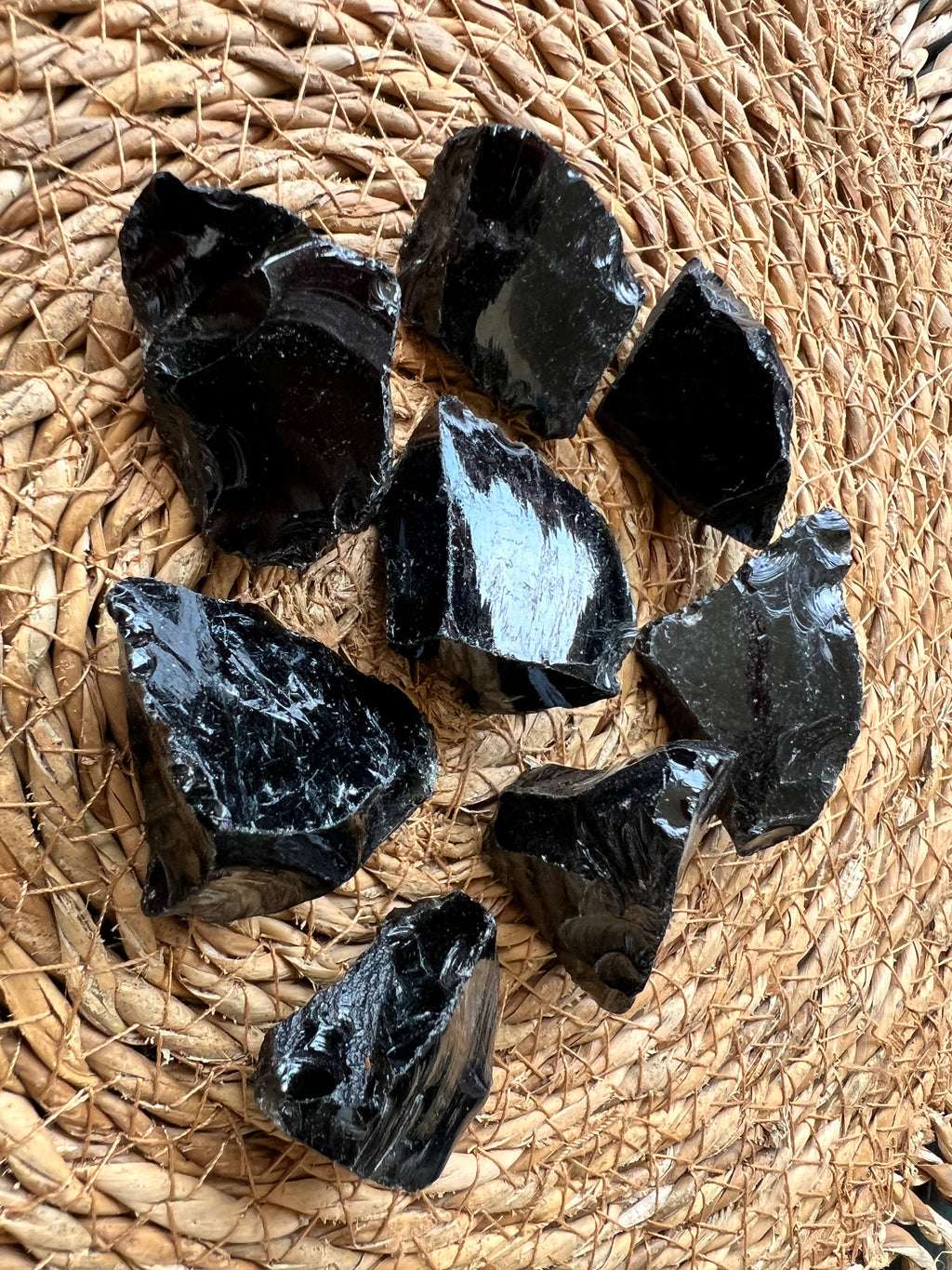 Natural Raw Black Obsidian