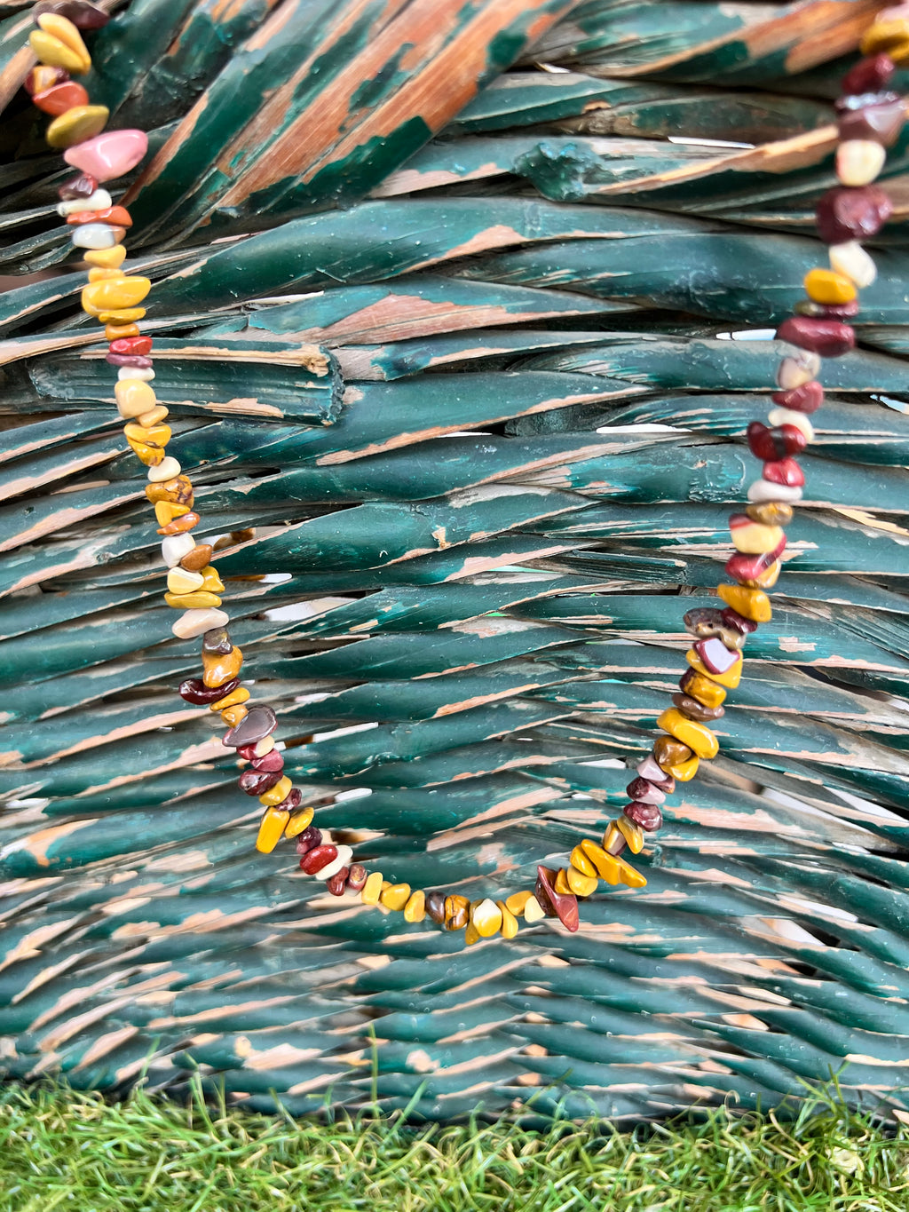 Natural Mookaite Jasper Chip Necklace | Genuine Irregular Gemstone Chips | Strength, Confidence & New Beginnings