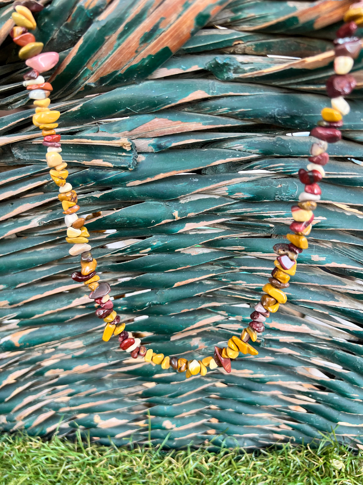 Natural Mookaite Jasper Chip Necklace | Genuine Irregular Gemstone Chips | Strength, Confidence & New Beginnings