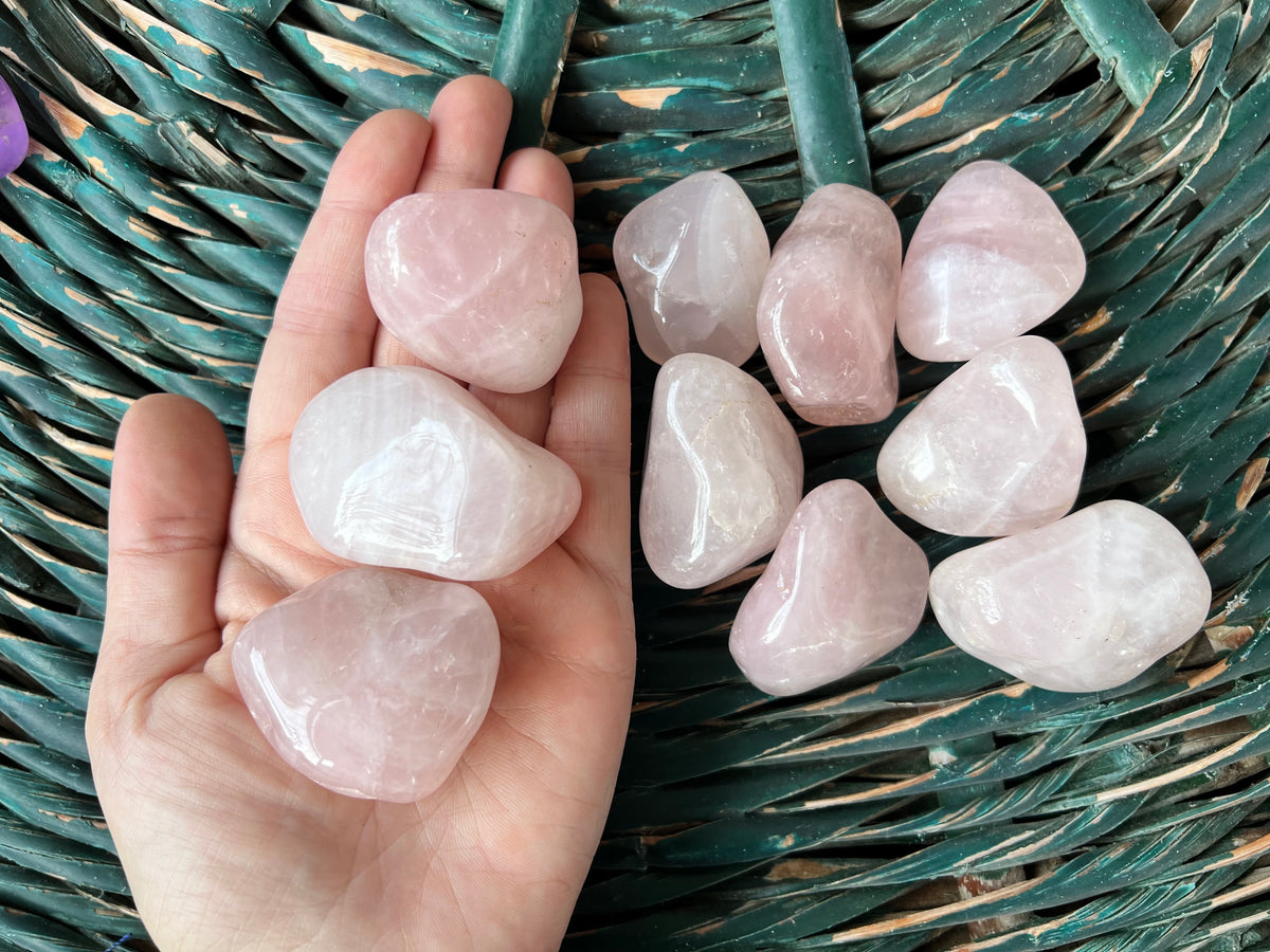 Natural Polished Rose Quartz Tumble Stone