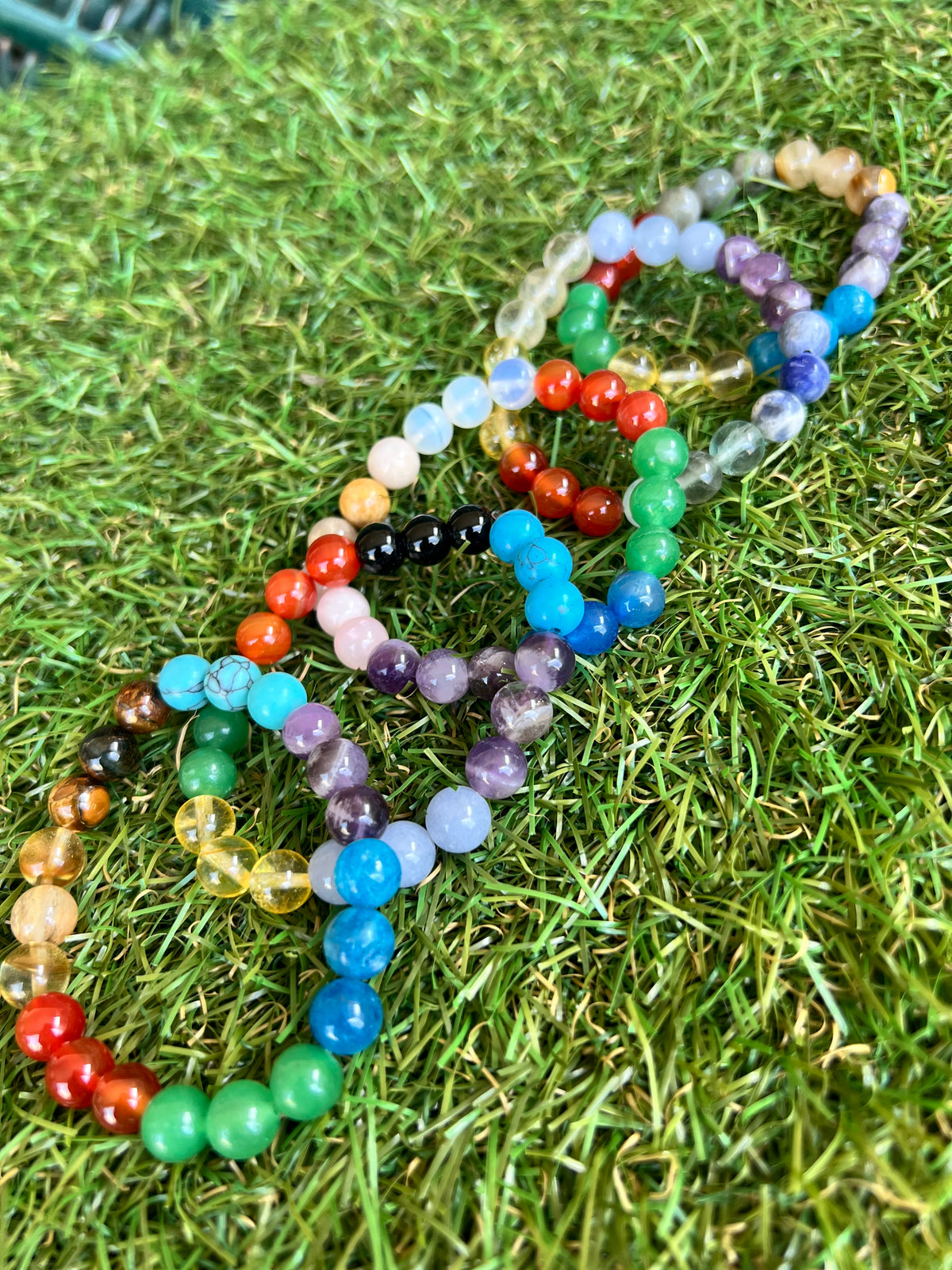 Natural Seven Chakra Gemstone Bracelet – Balance, Energy & Alignment | 8mm