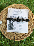 Natural Black Obsidian Zodiac Bracelet – Protection, Grounding & Boundaries | Scorpio, Sagittarius & Capricorn
