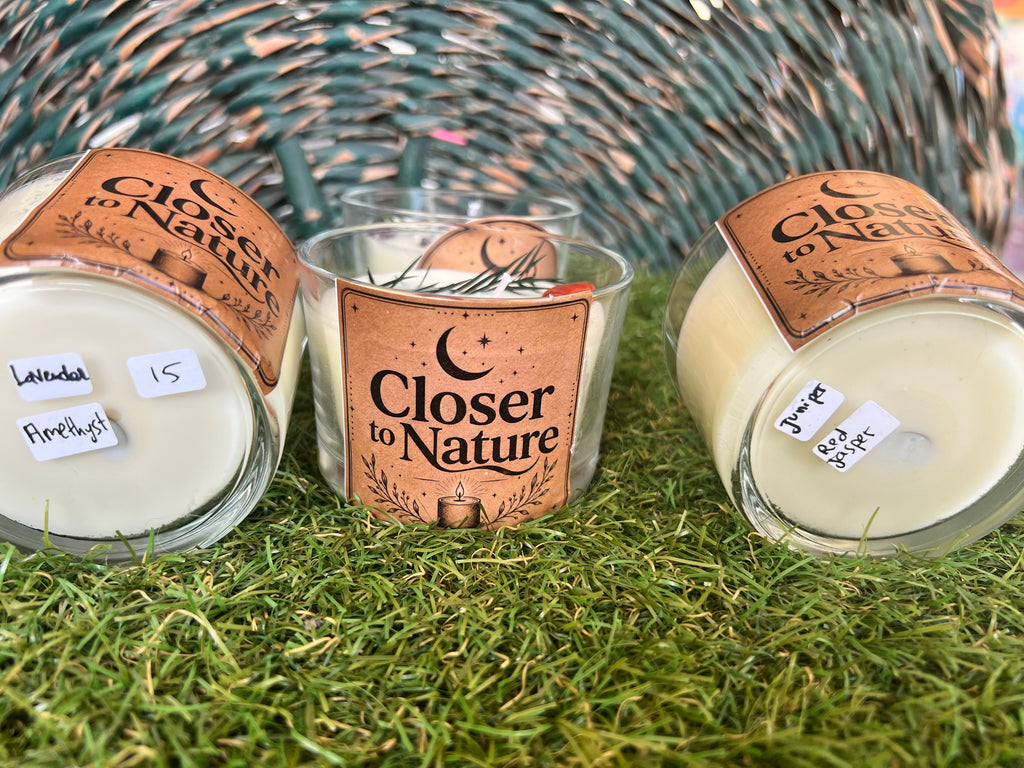 Handmade Natural Soy Crystal Candle | Genuine Crystal Scented Candle
