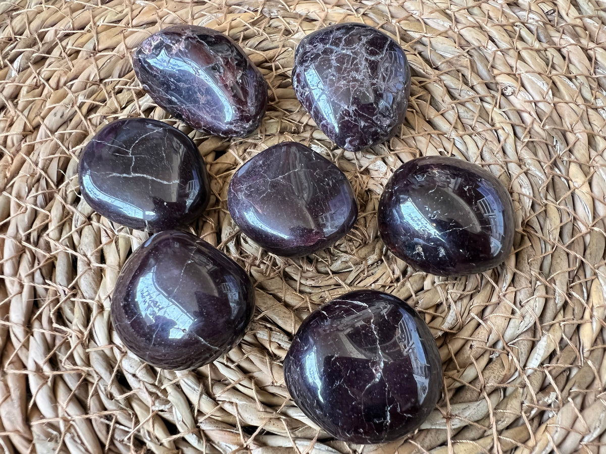 Natural Garnet Polished Tumbled Stone