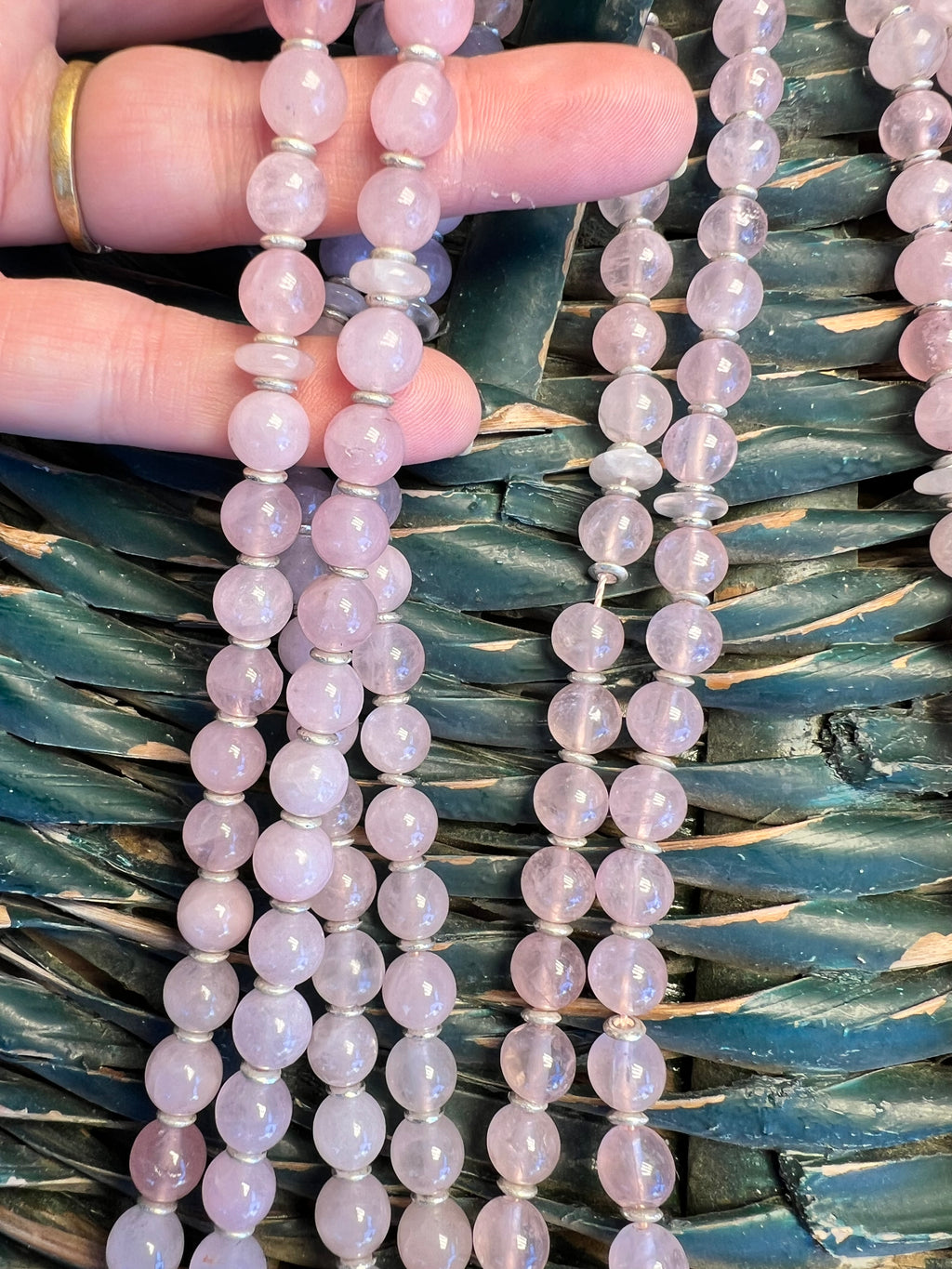 Natural Gemstone Rosary (Misbaha/Tasbih) – 8 mm Prayer Beads for Peace, Love & Mindfulness