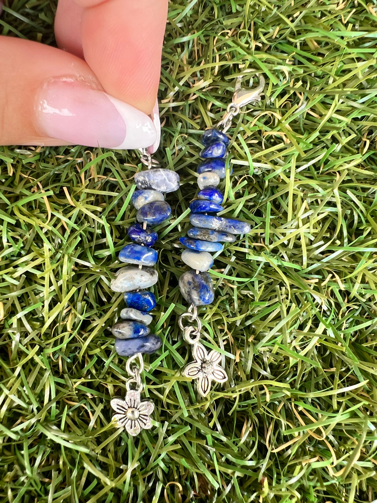 Natural Crystal Chip Phone Charm & Keychain – Genuine Gemstone Bag Charm