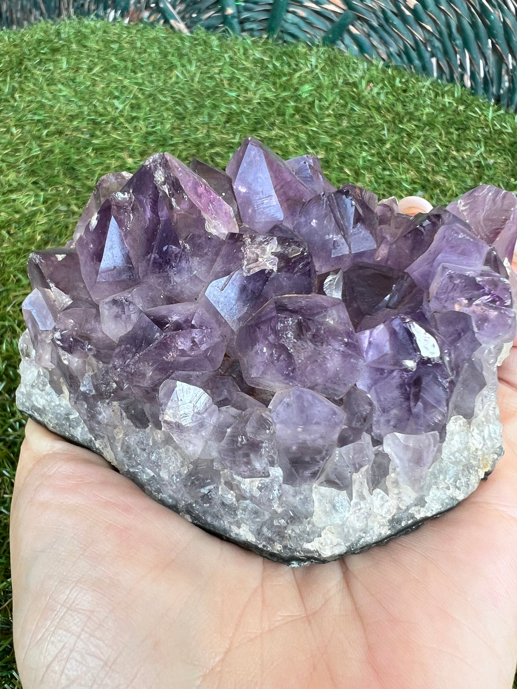 Natural Deep Purple Amethyst Cluster – 379 g | Calm, Protection & Intuition
