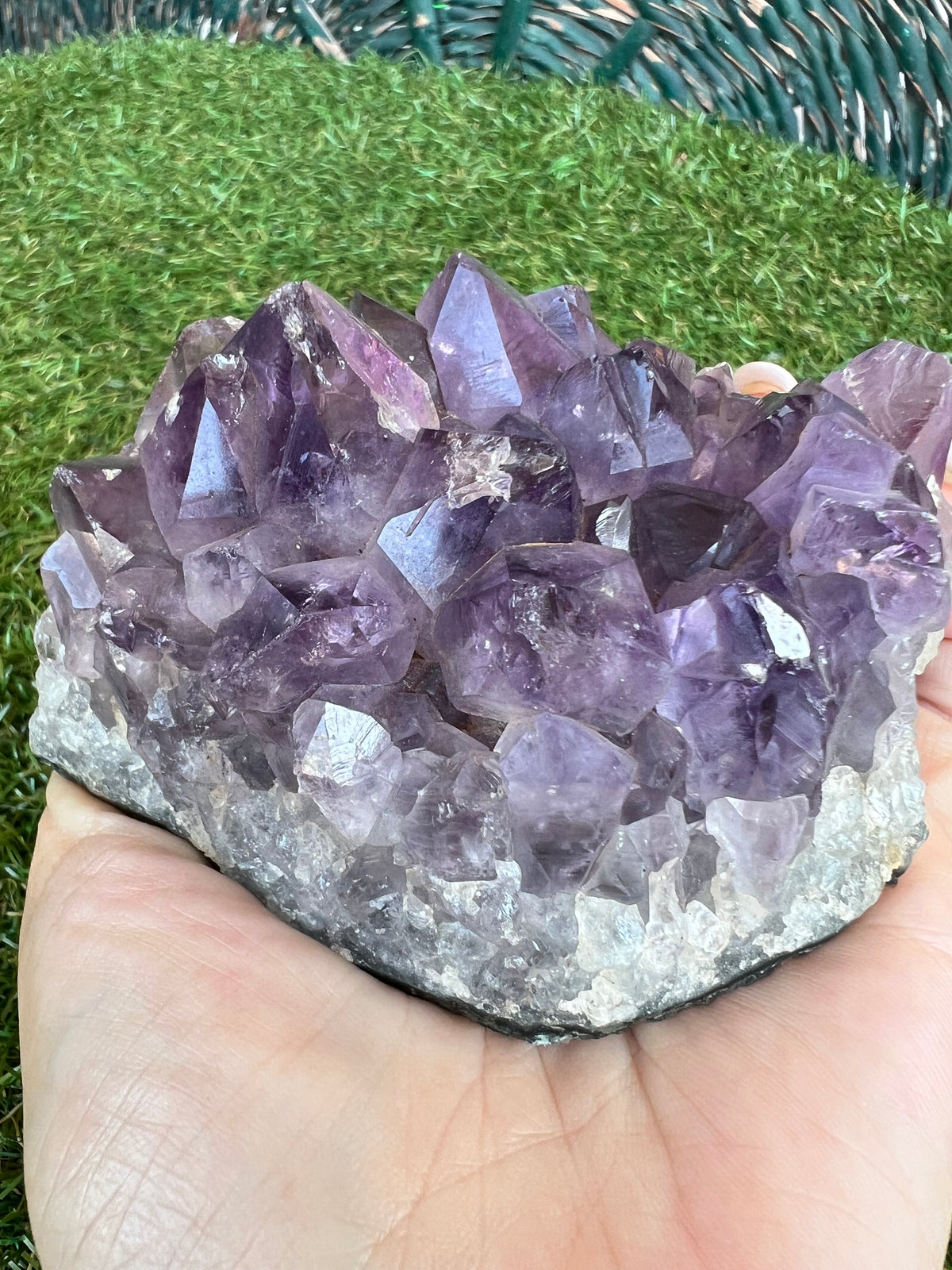Natural Deep Purple Amethyst Cluster – 379 g | Calm, Protection & Intuition