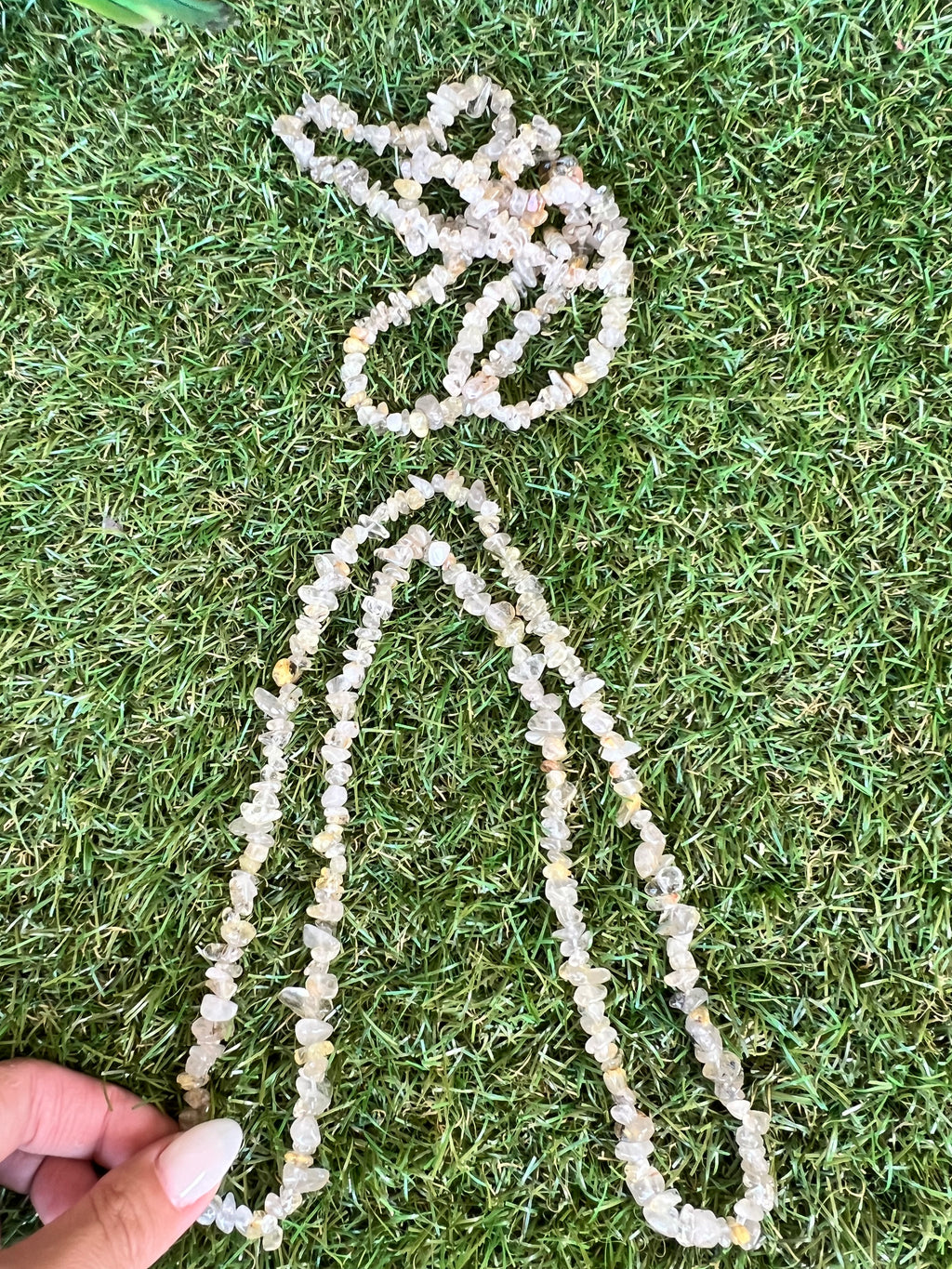 Natural Golden Rutilated Quartz Chip Necklace | Genuine Irregular Gemstone Chips | Manifestation, Clarity & Abundance