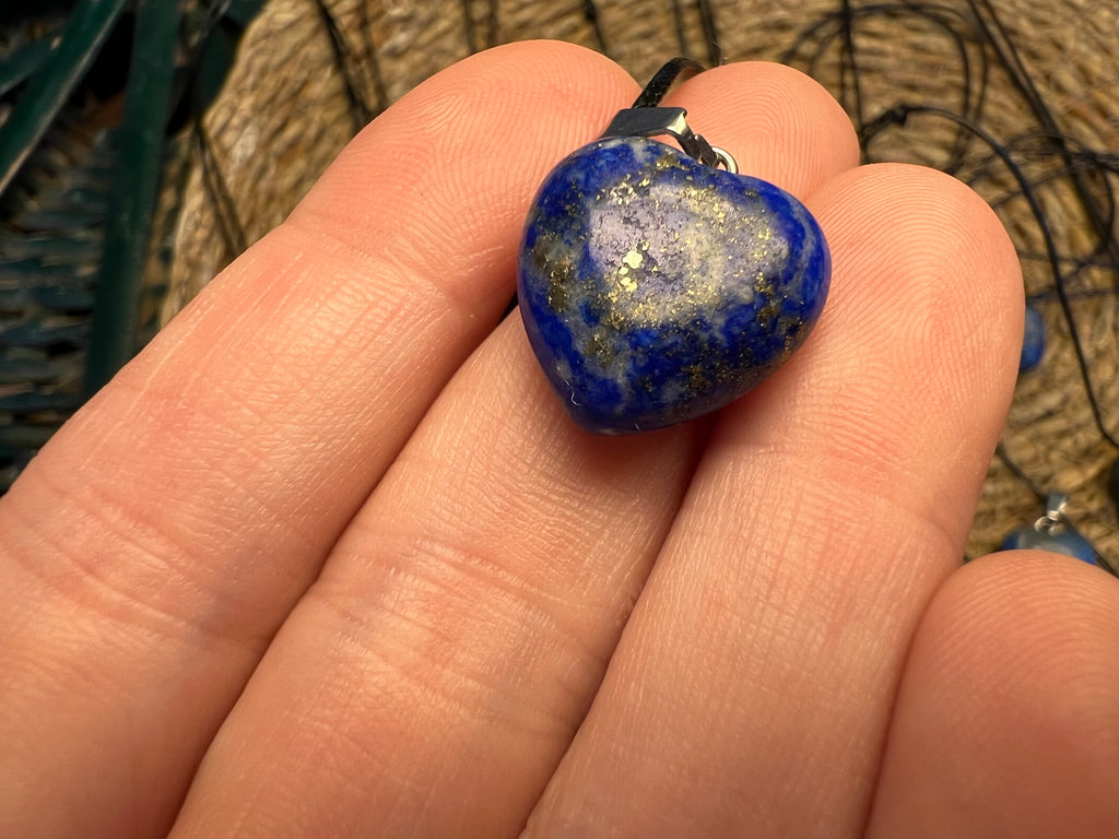 Natural Lapis Lazuli Heart Necklace