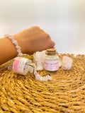 Natural Rose Quartz Zodiac Bracelet | Taurus • Libra • Cancer