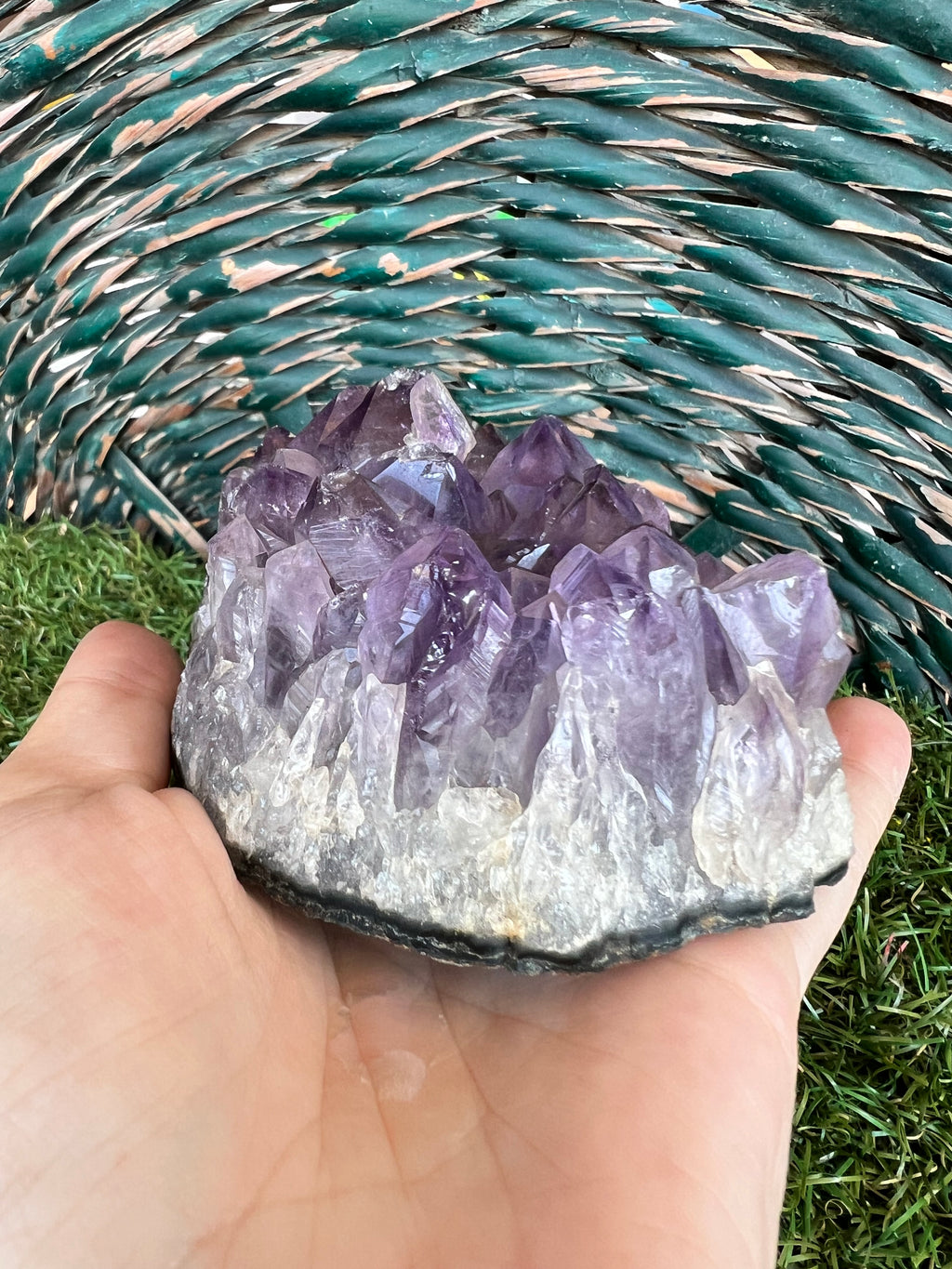 Natural Deep Purple Amethyst Cluster – 379 g | Calm, Protection & Intuition