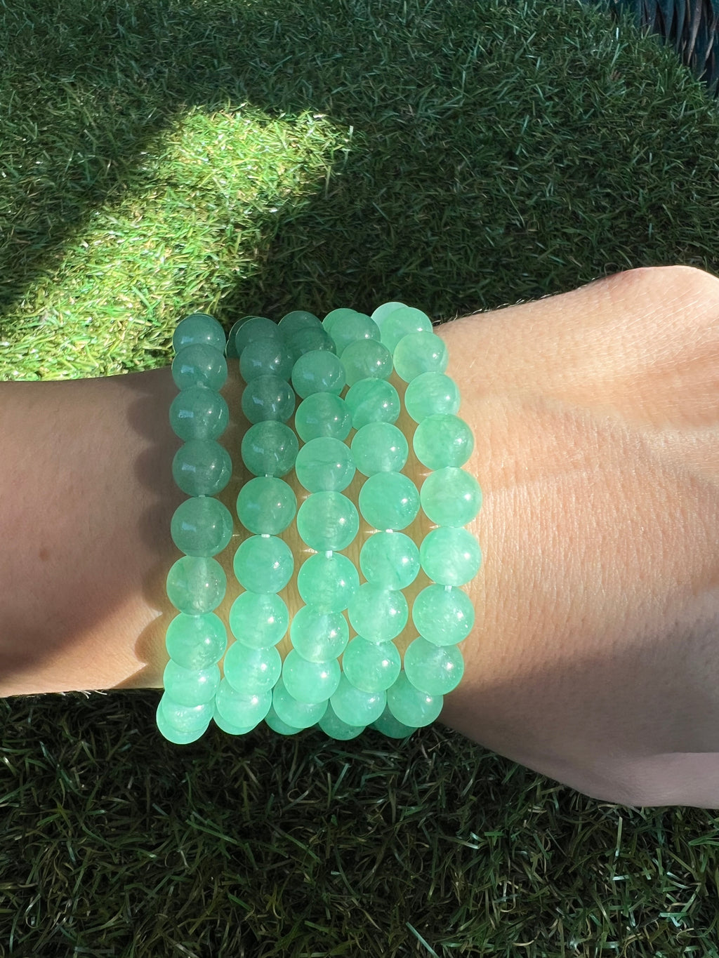 Natural Green Aventurine 8mm Beaded Bracelet | Luck, Prosperity & Opportunity Crystal Bracelet