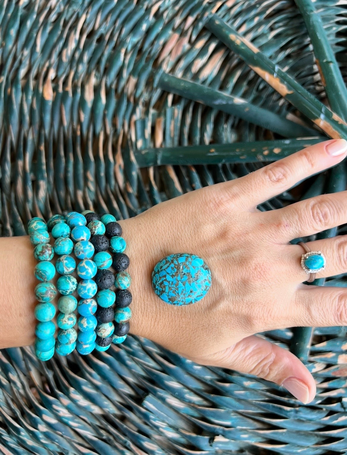 Natural Neyshabur Turquoise Bracelet – Protection, Prosperity & Communication - 8 mm