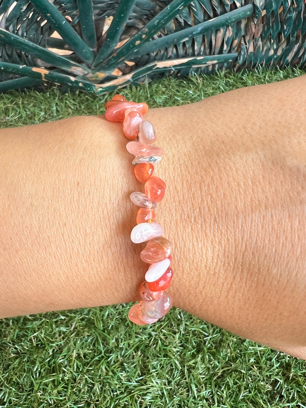 Natural Orange Agate Zodiac Bracelet – Joy, Confidence & Vitality | Gemini, Leo & Aries