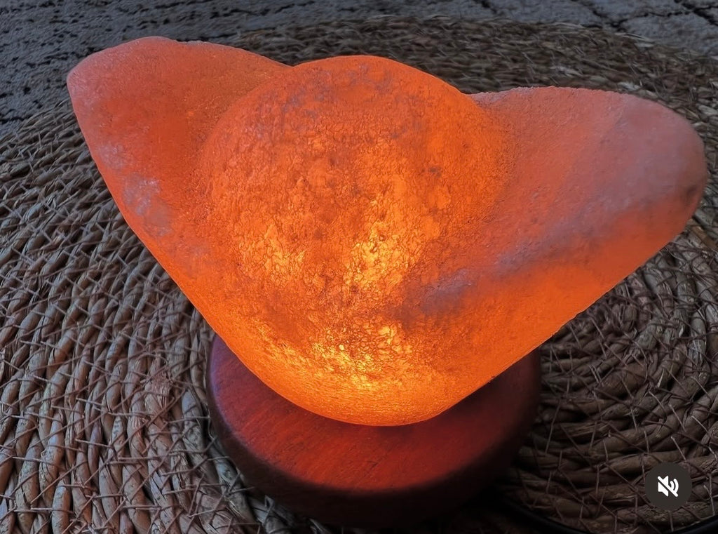 Purifying Himalayan Salt Lotus Lamp