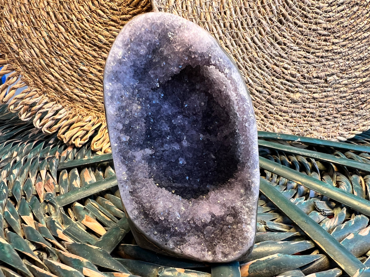 Natural Amethyst Druzy Freeform – Polished Standing Crystal | 554 g