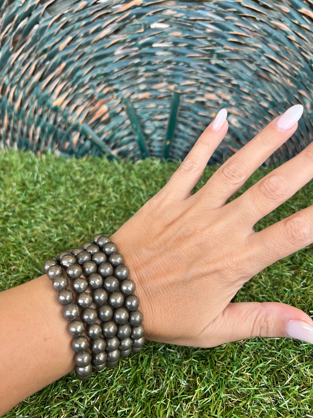 Natural Pyrite Bracelet – Wealth, Abundance & Success | 8 mm