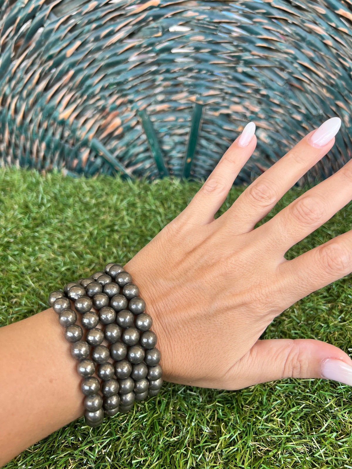 Natural Pyrite Bracelet – Wealth, Abundance & Success | 8 mm