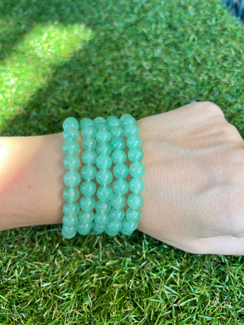 Natural Green Aventurine 8mm Beaded Bracelet | Luck, Prosperity & Opportunity Crystal Bracelet