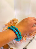 Natural Neyshabur Turquoise Bracelet – Protection, Prosperity & Communication - 8 mm