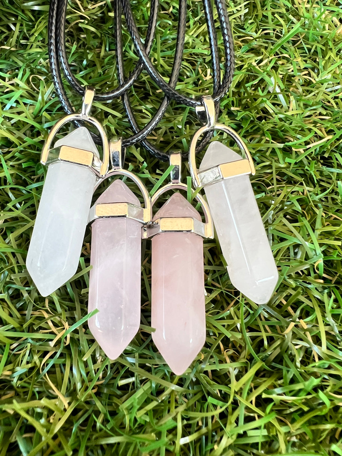 Natural Rose Quartz Hexagonal Point Pendant Necklace | Love, Self-Love & Emotional Healing