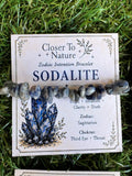 Natural Sodalite Zodiac Bracelet – Logic, Intuition & Clarity | Sagittarius, Virgo & Pisces