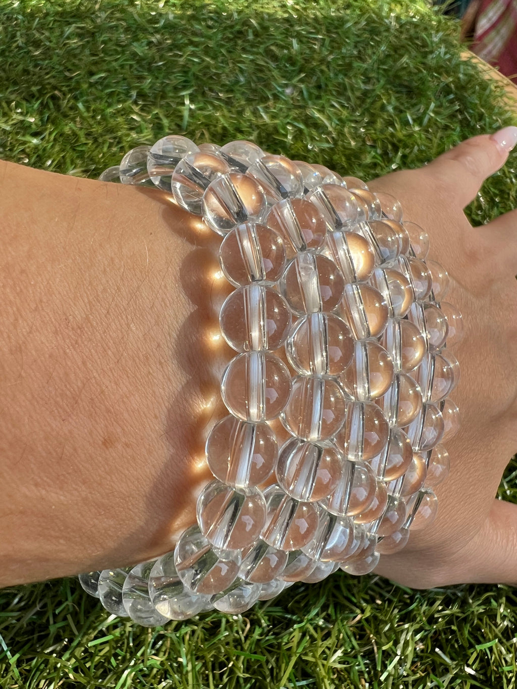 Natural Clear Quartz Bracelet | 8mm - High Clarity | Clarity, Energy Amplification & Harmony by Hu