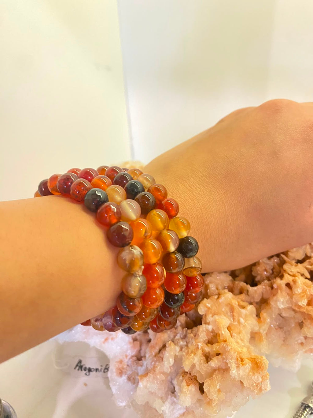 Natural Carnelian Bracelet – Confidence, passion, Motivation & Creativity | 8 mm Beads