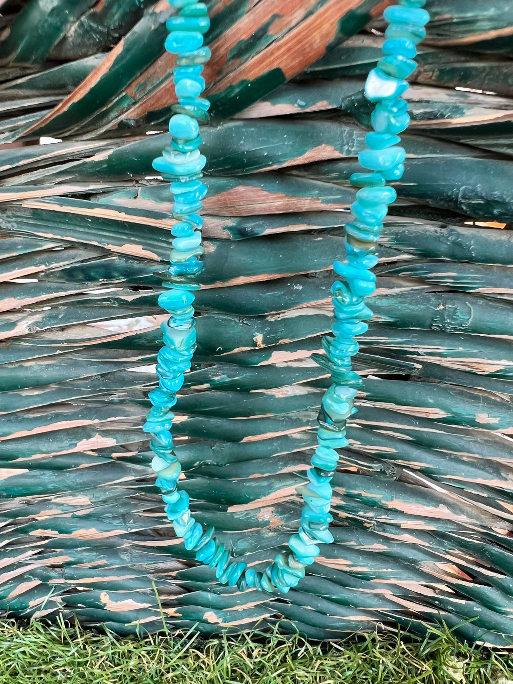 Natural Dyed Shell Chip Necklace | Lightweight Coastal Style Necklace