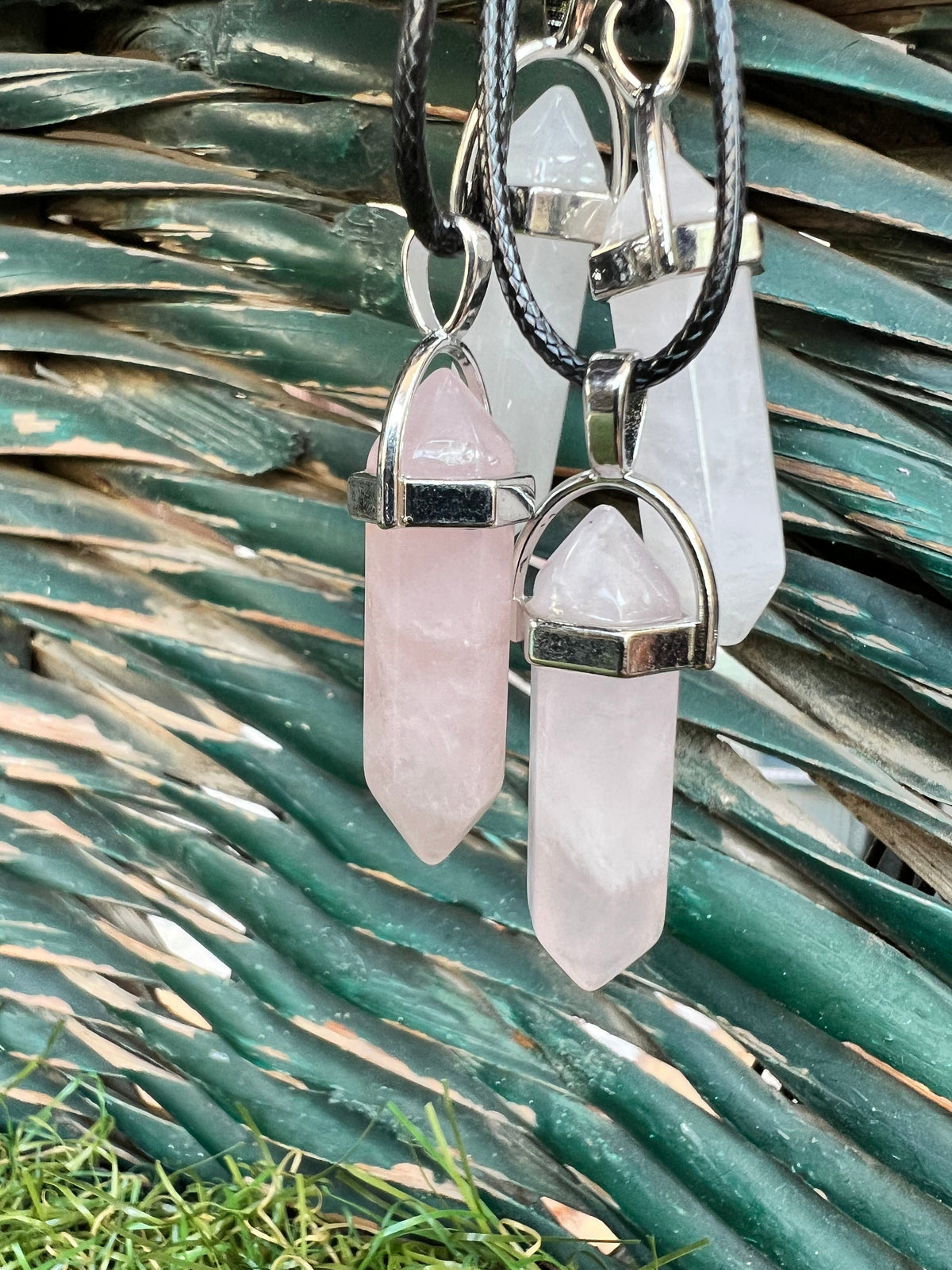 Natural Rose Quartz Hexagonal Point Pendant Necklace | Love, Self-Love & Emotional Healing