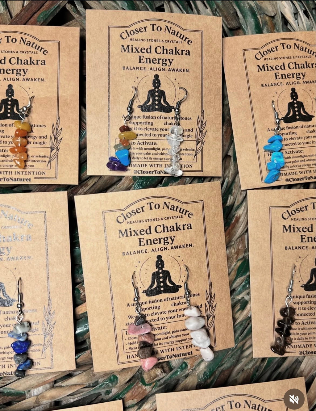Natural Crystal Chip Earrings Collection