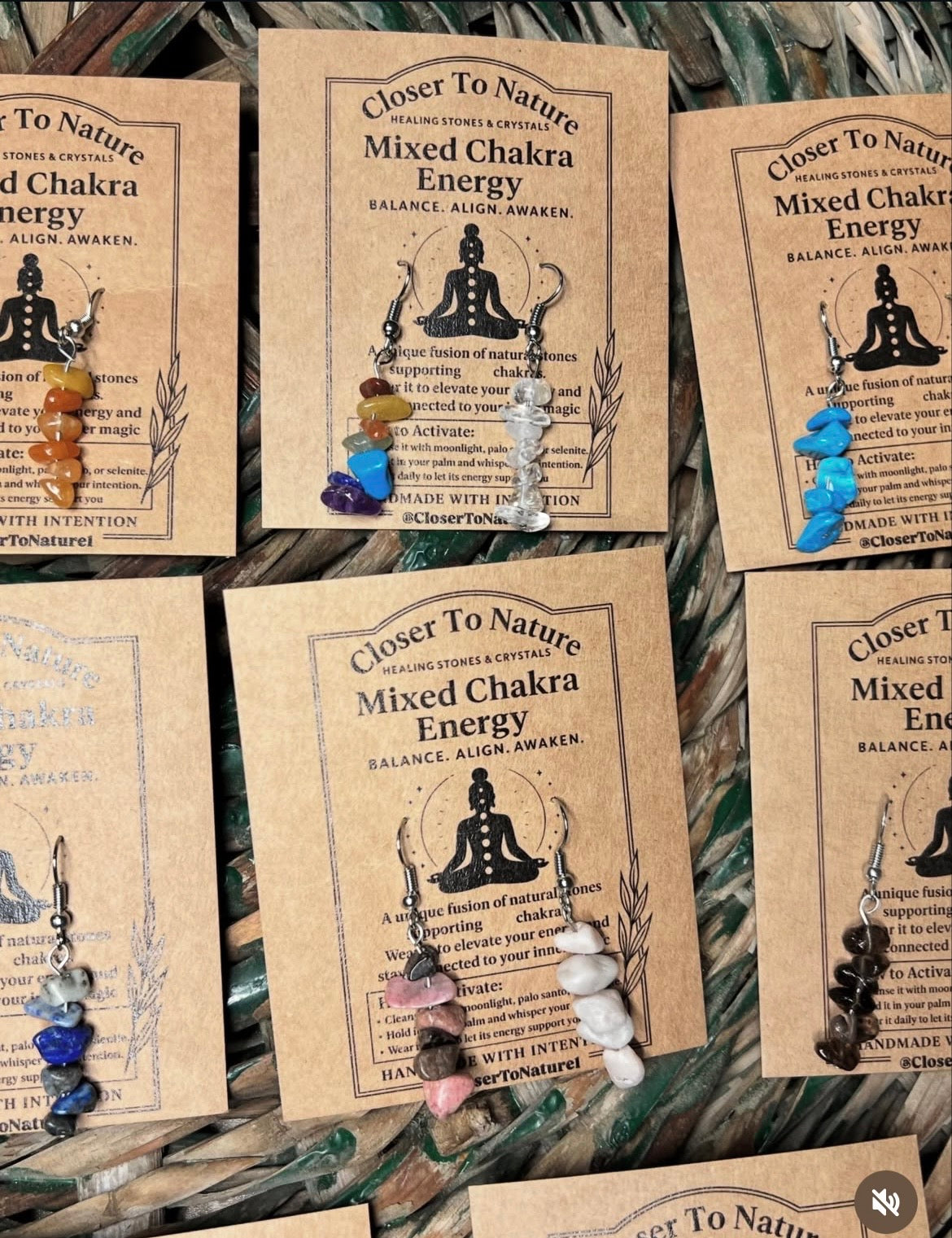 Natural Crystal Chip Earrings Collection