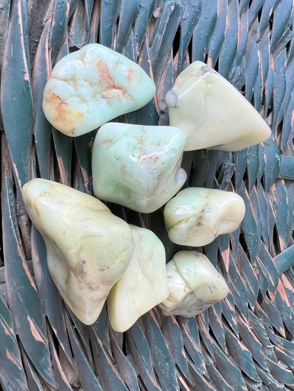 Natural Polished Chrysoprase Tumbles