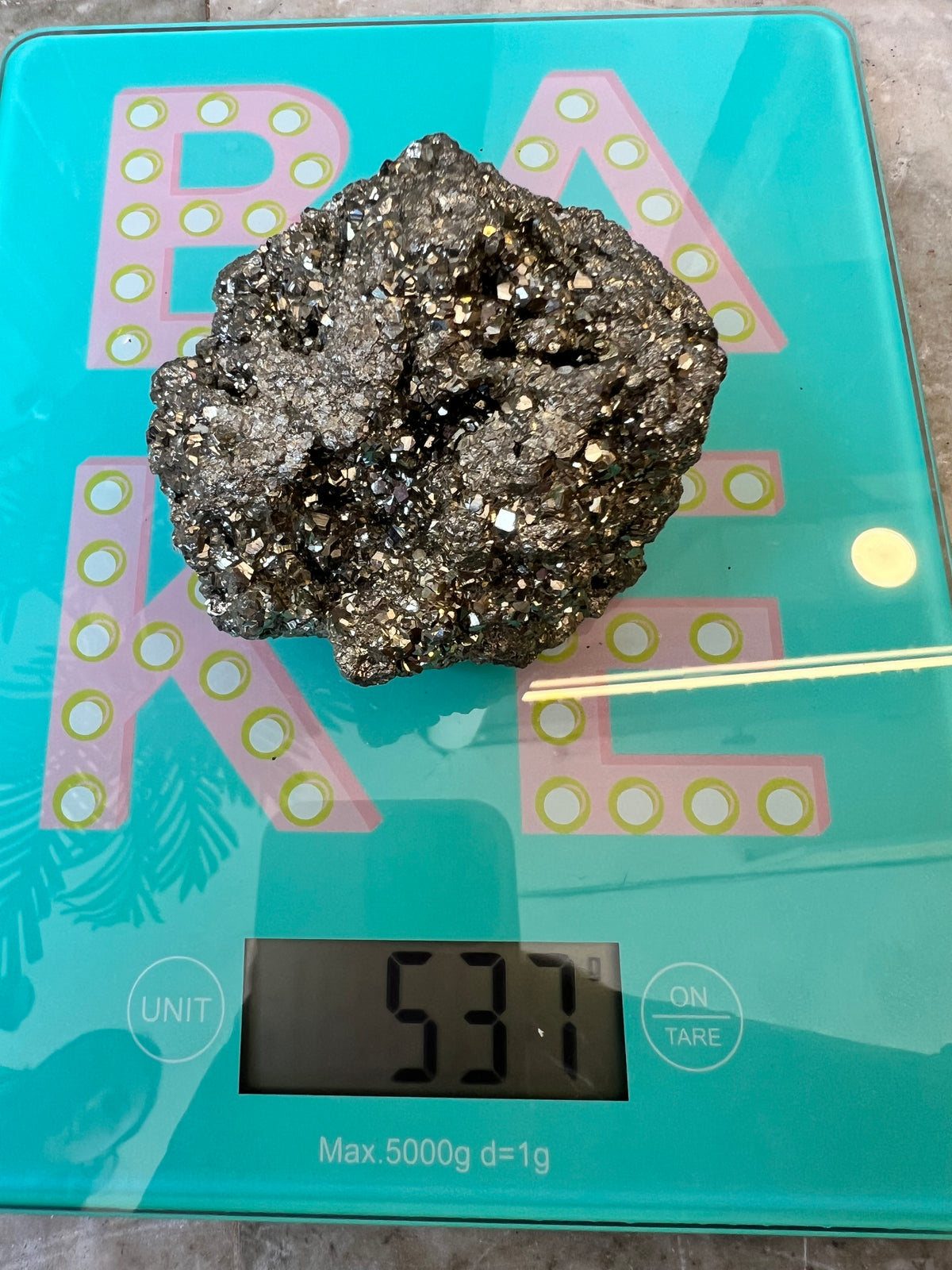 Natural Large Pyrite Crystal Clusters | Fool’s Gold Mineral Specimen - 537 Grams