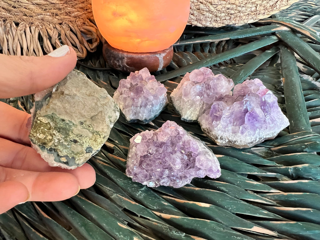 Natural Amethyst Cluster 65 -85 Grams