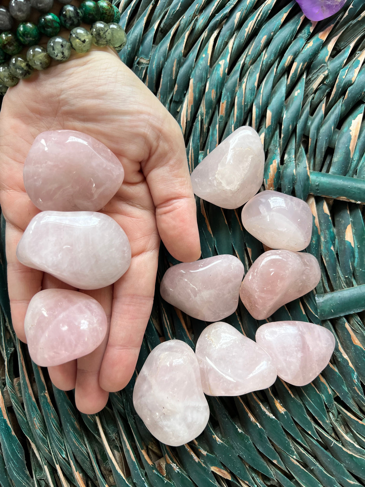 Natural Polished Rose Quartz Tumble Stone