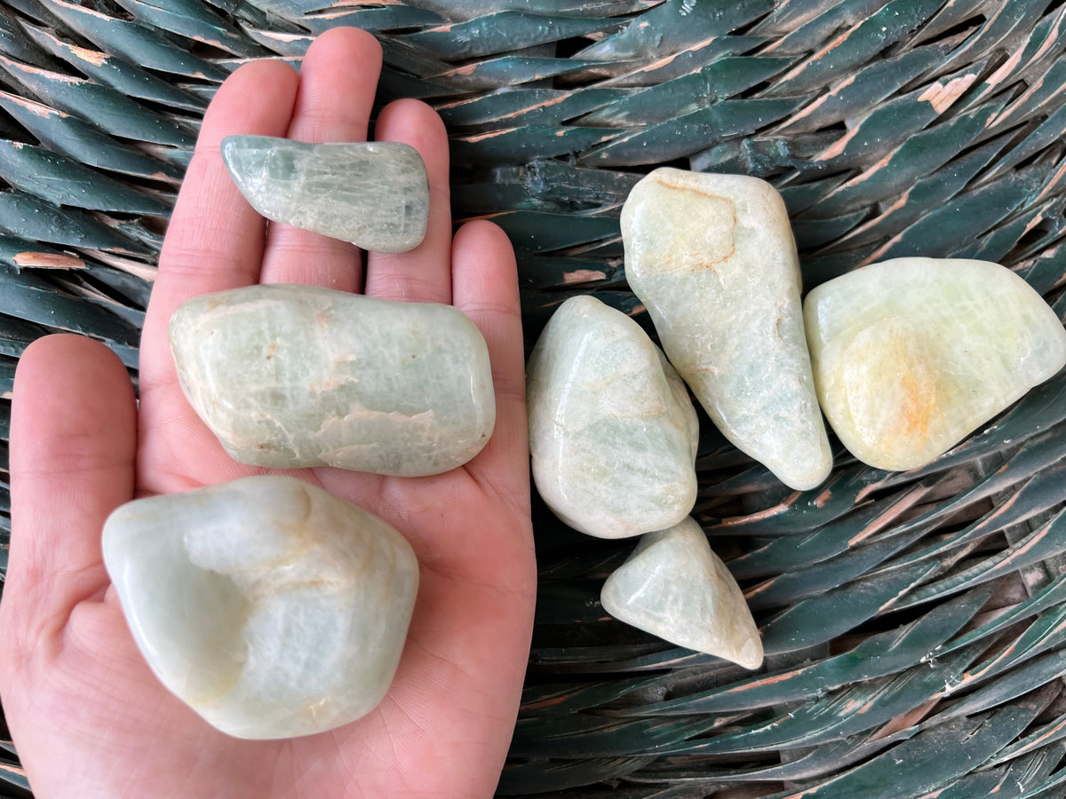 Natural Polished Aquamarine Large Tumble