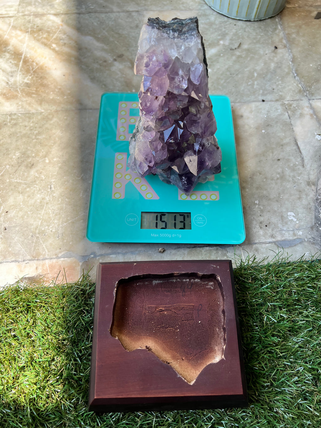 Natural Amethyst Cut Base Clusters with Optional Wooden Base 1.5+ Kg
