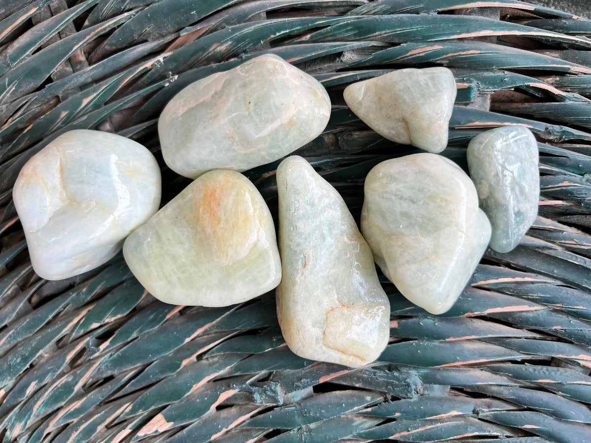 Natural Polished Aquamarine Large Tumble