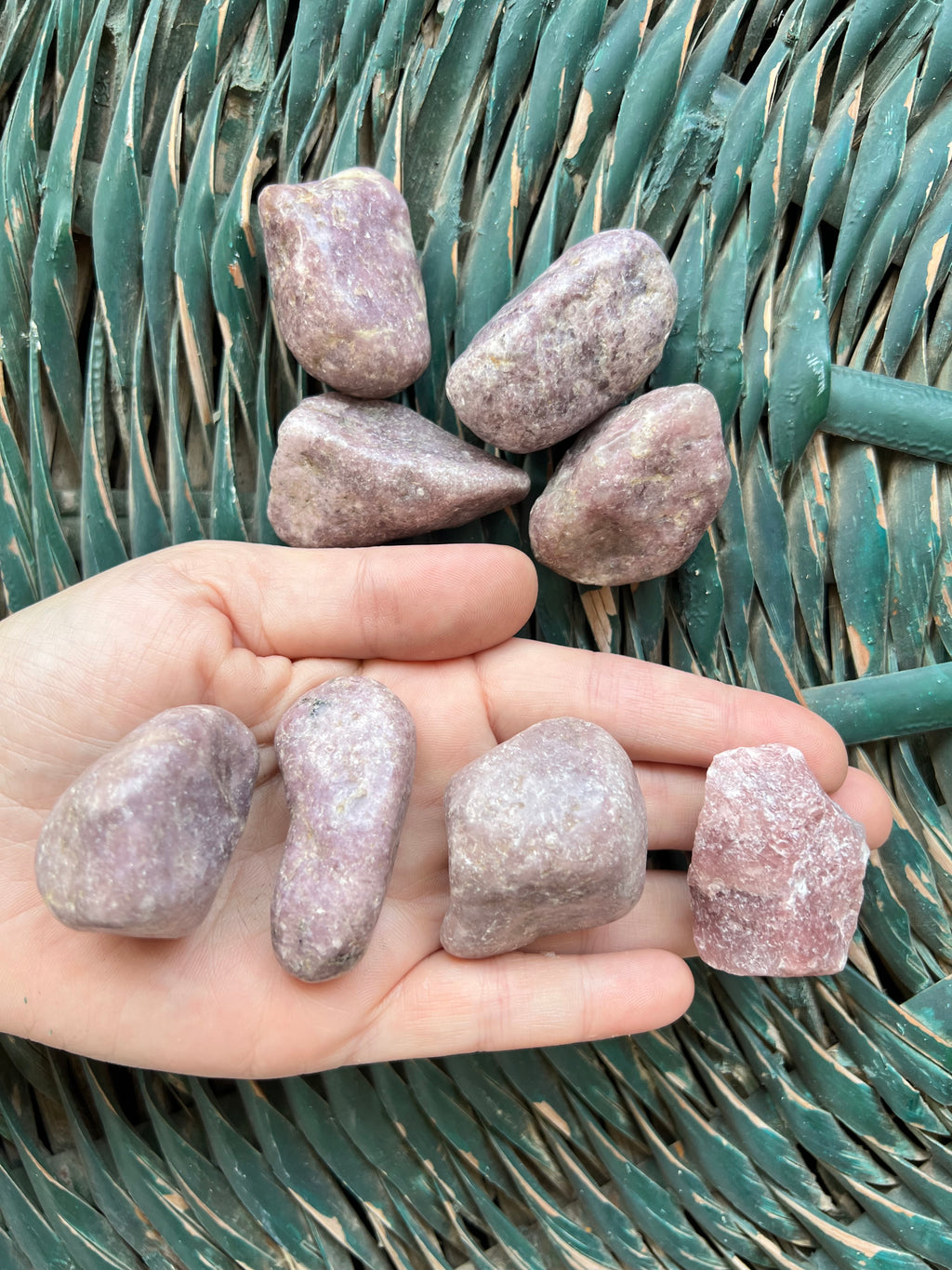 Natural Lepidolite Polished Tumbled Stone